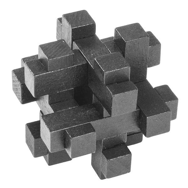 COLOUR 3D PUZZLES - BLACK/GREY Image